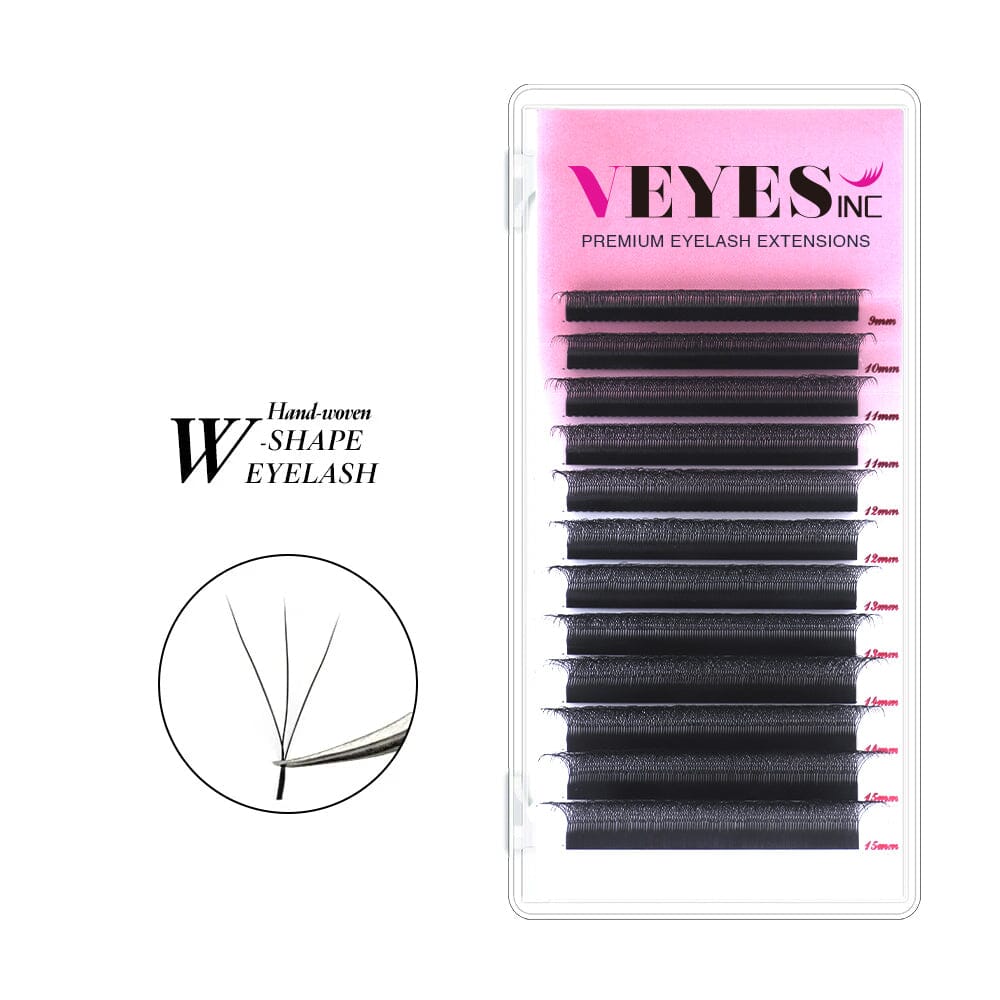 W Shape Lashes Extension Individual eyelashes VEYELASH