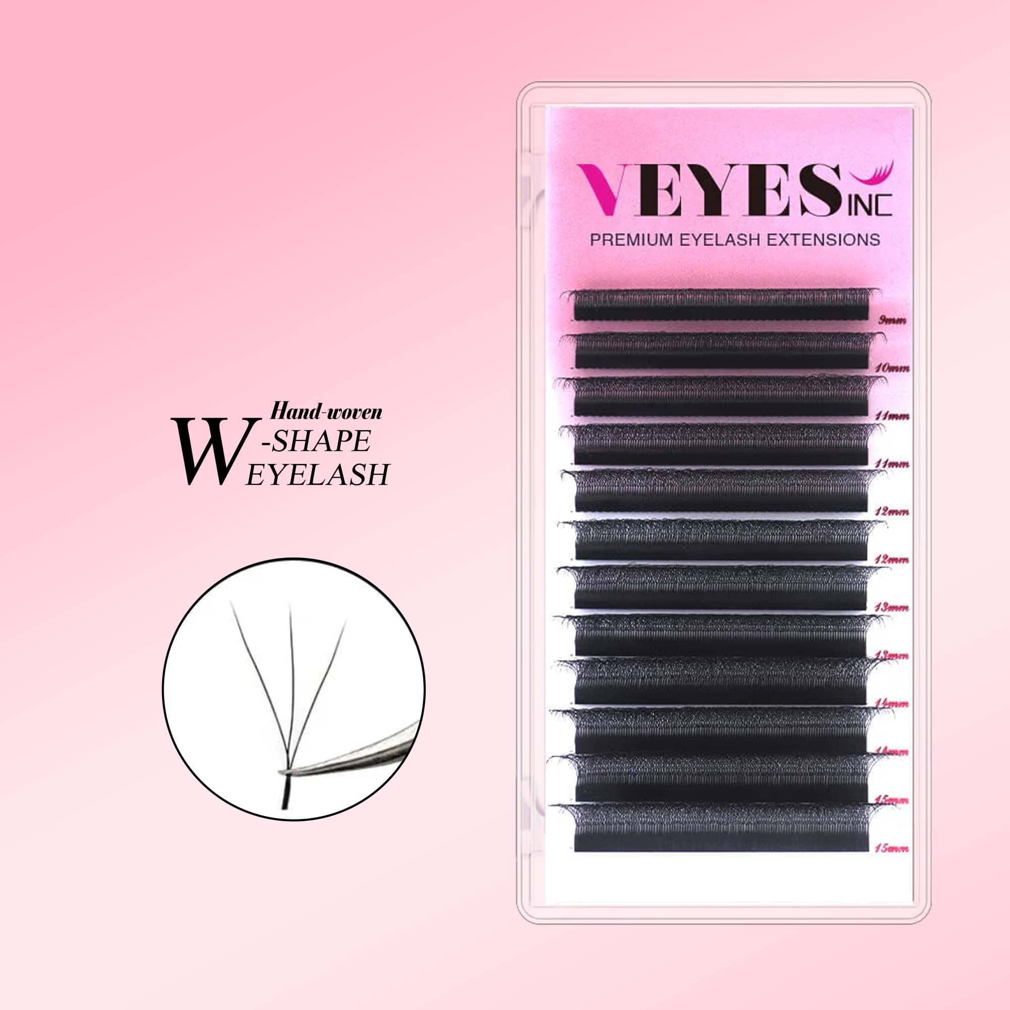 W Shape Lashes Extension Individual eyelashes VEYELASH