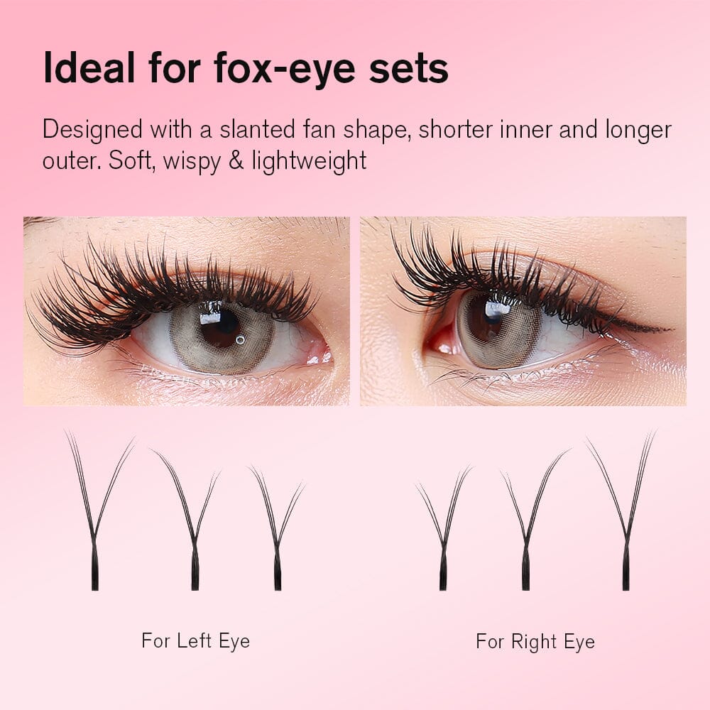 Wispy Wing YY Lashes Individual eyelashes VEYELASH