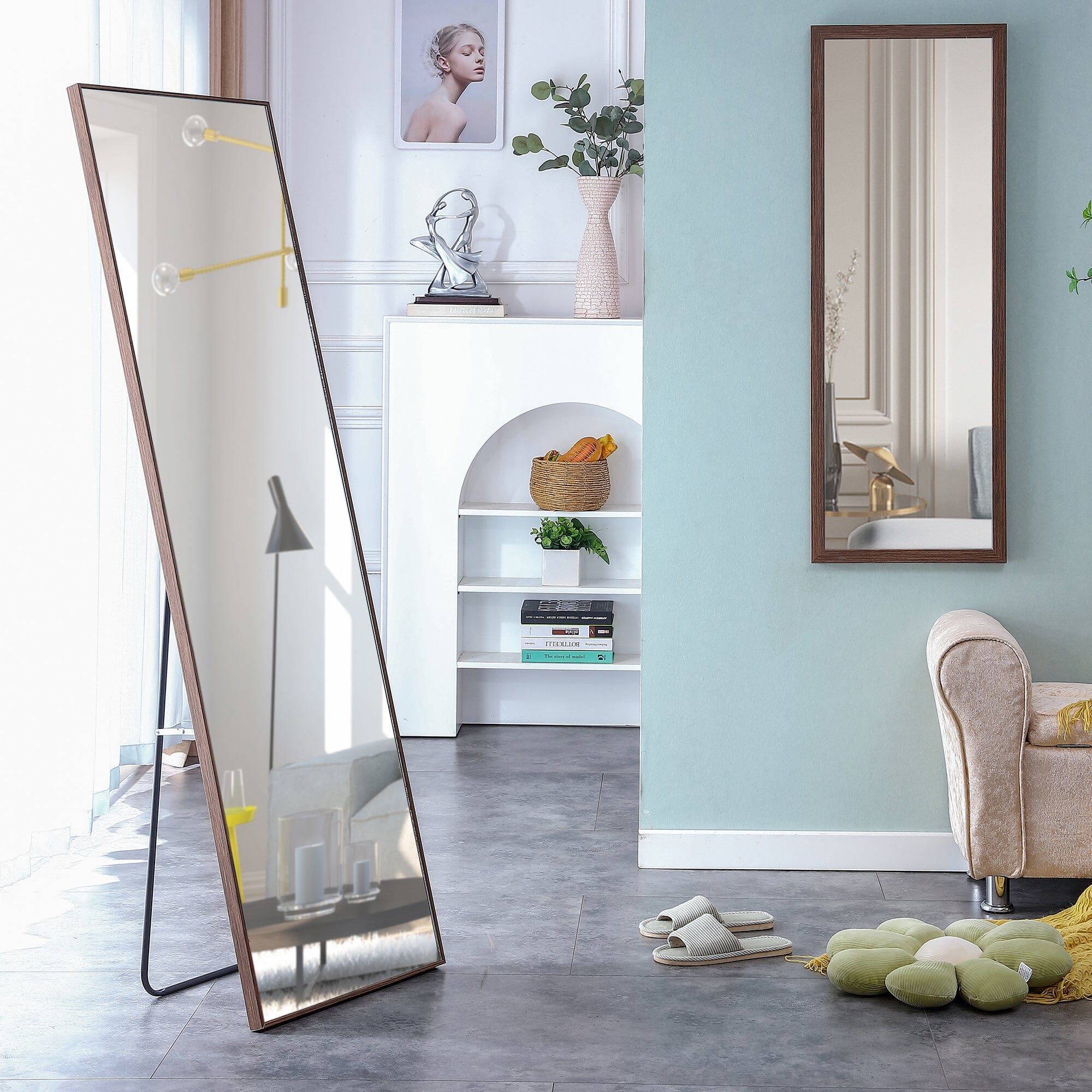 Wood Frame Full-length Mirror VEYELASH®