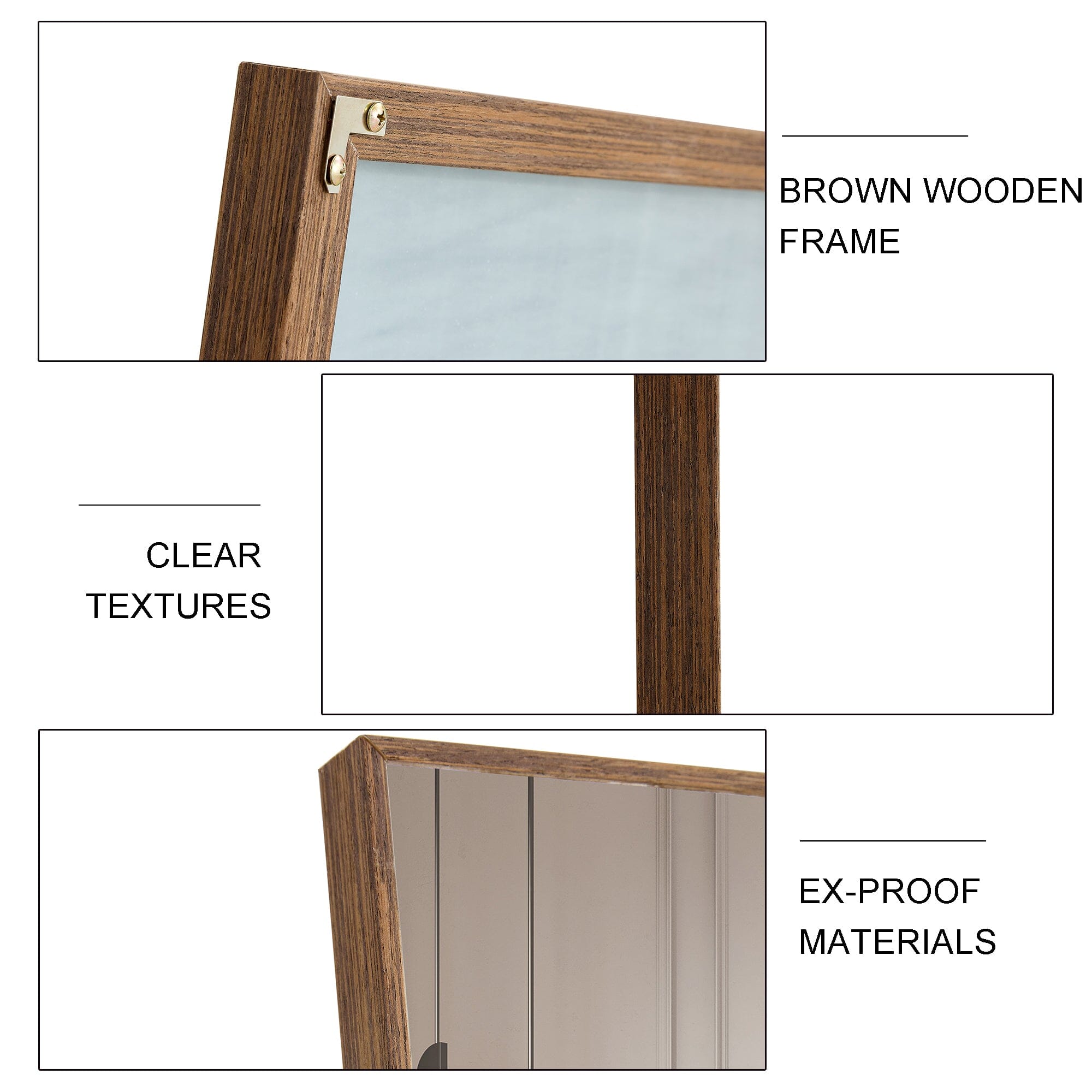 Wood Frame Full-length Mirror VEYELASH®