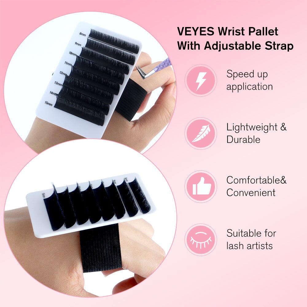 Wrist Pallet With Adjustable Strap & Forehead Pad VEYELASH