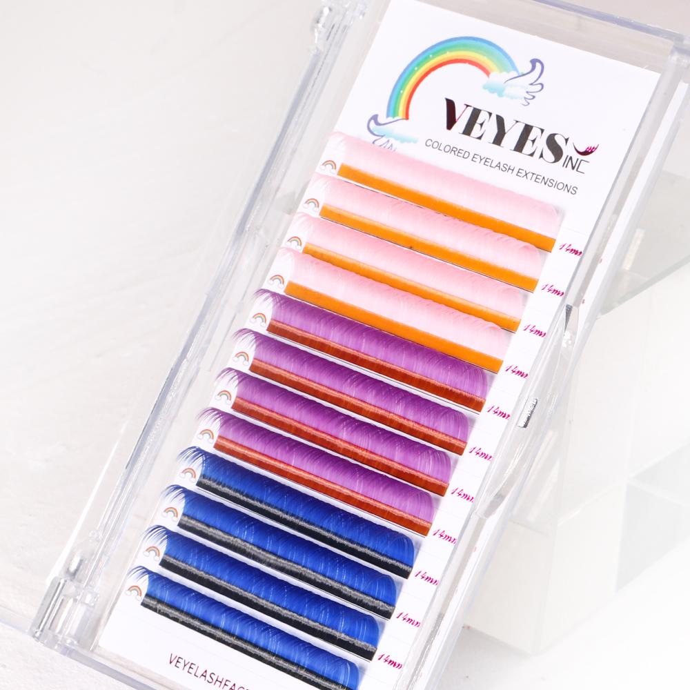 Mix Color Eyelash Extensions VEYELASH?