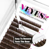 0.15mm Brown Eyelash Extensions Individual eyelashes VEYELASH® 