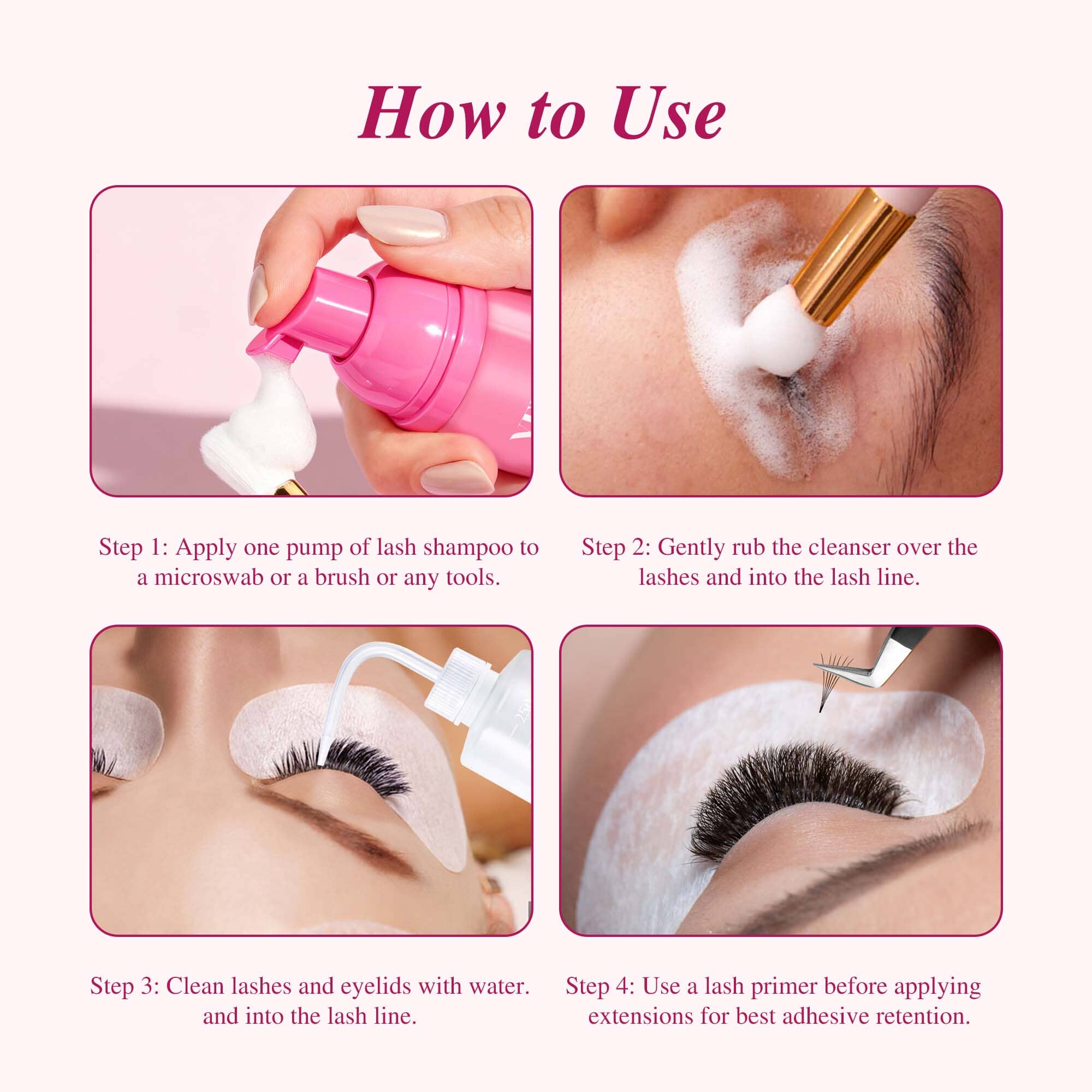 10PCS Wholesale Refreshing Shampoo VEYELASH® 