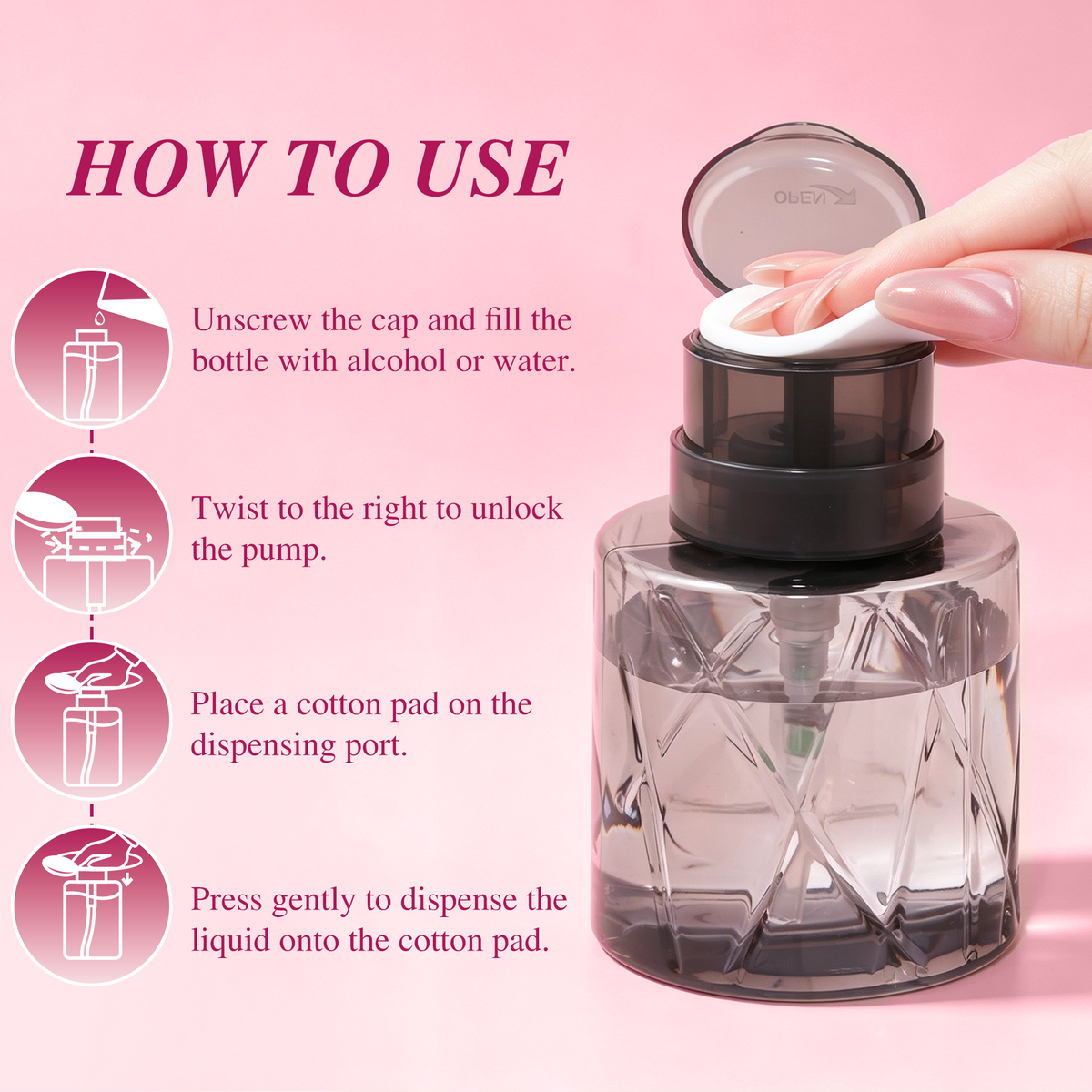 Push-Down Liquid Dispenser 200ML