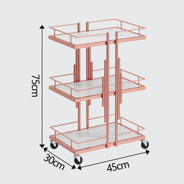 3 Tier Rolling Storage Cart VEYELASH® 