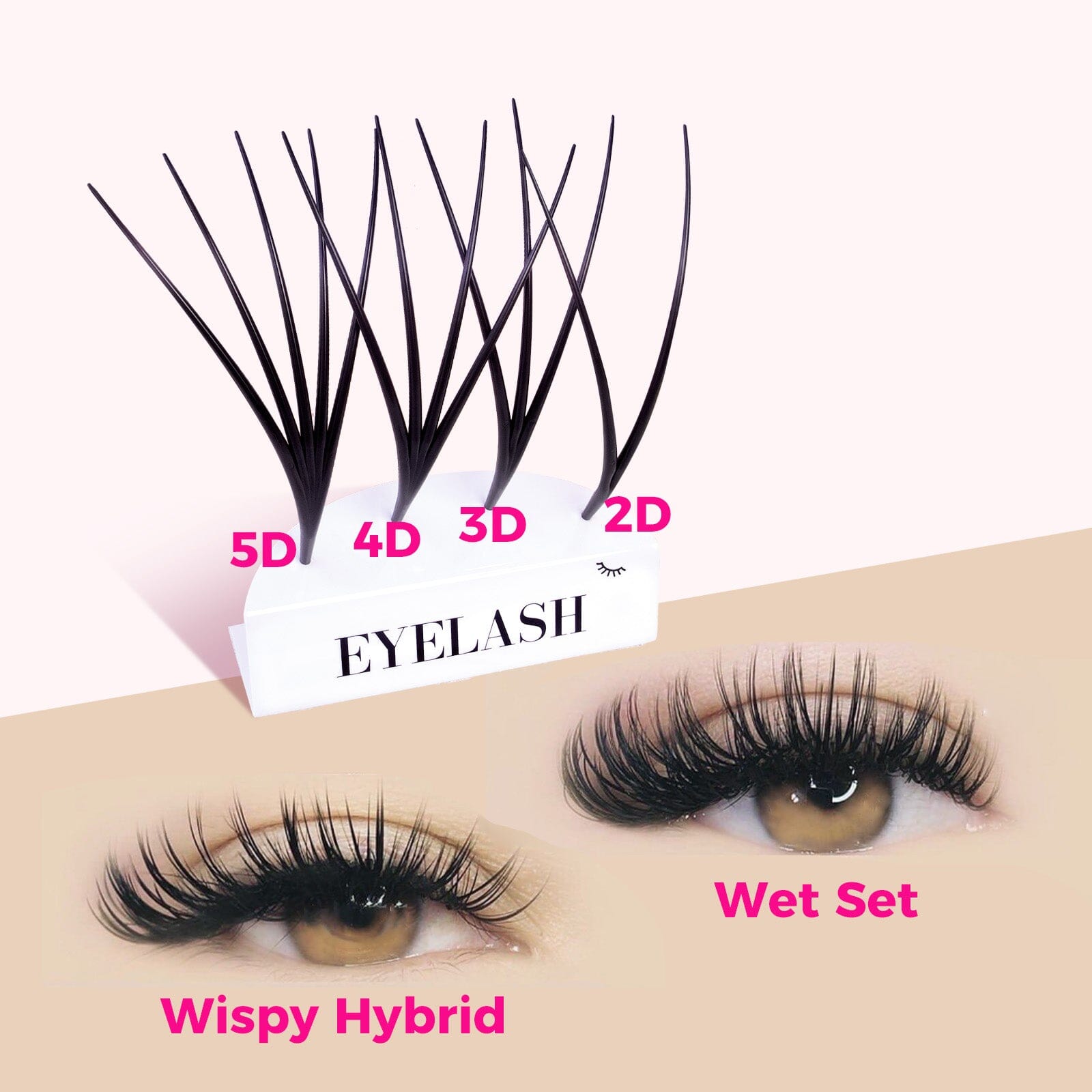 3D Lash Model Display VEYELASH® Volume 2/3/4/5D model 