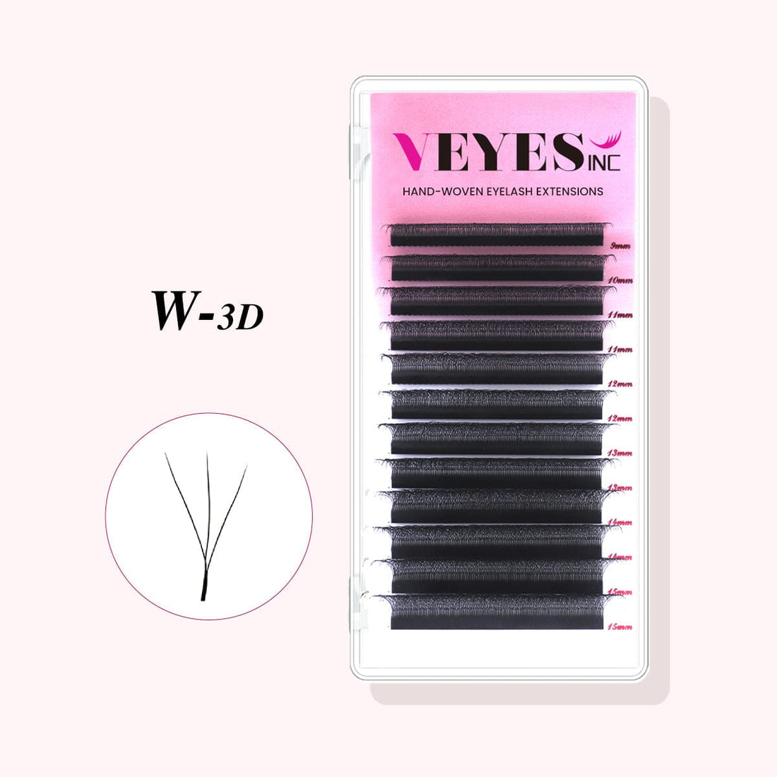 3D W Lash Extensions Individual eyelashes VEYELASH 