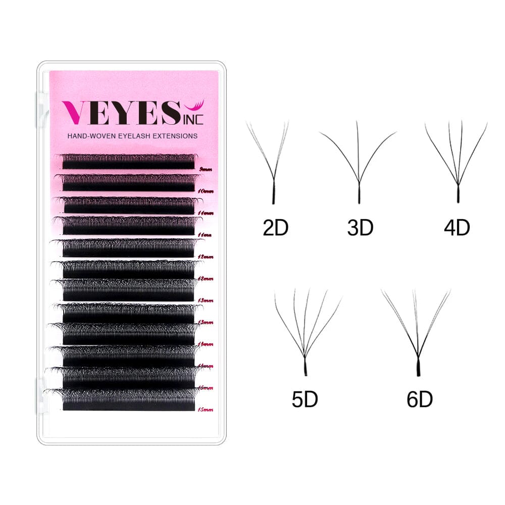 4D W Lash Extension Individual eyelashes VEYELASH 