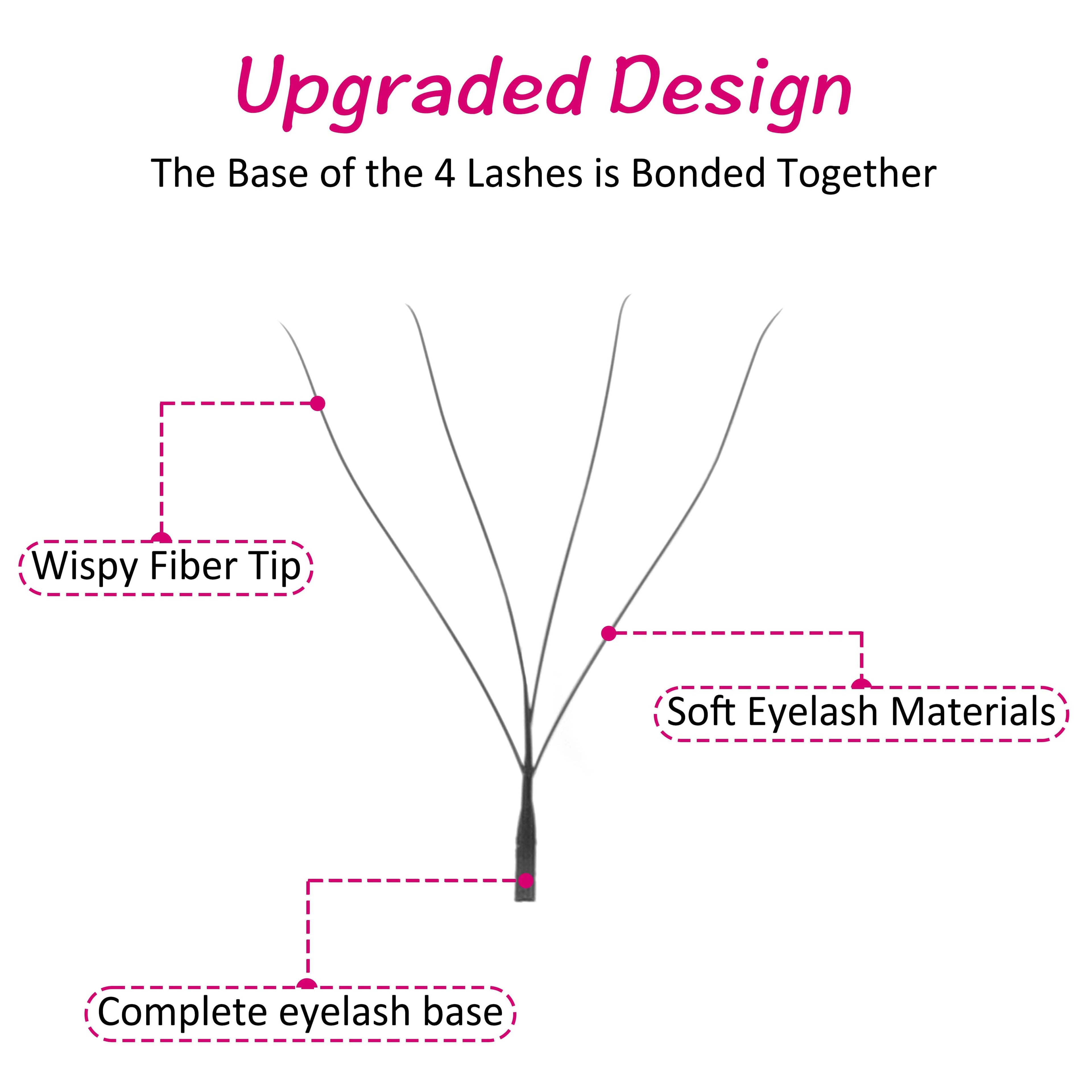 4D W Lash Extension Individual eyelashes VEYELASH 