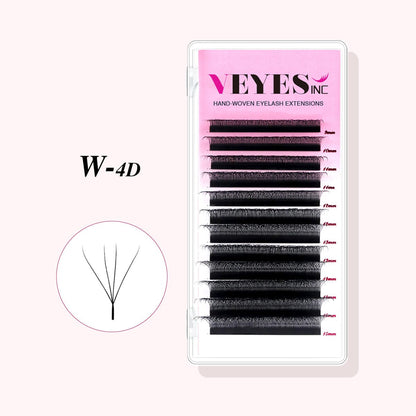 4D W Lash Extensions Individual eyelashes VEYELASH 