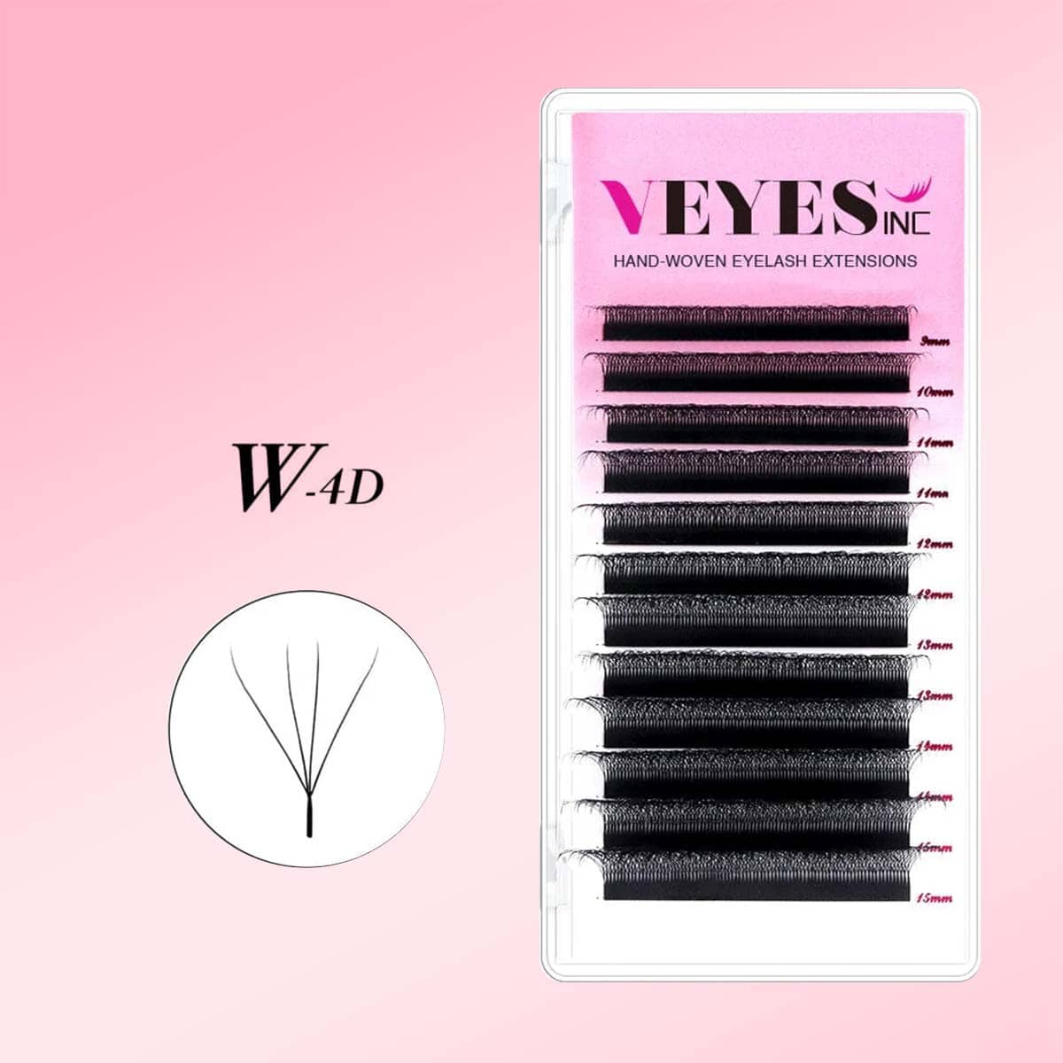 4D W Lash Extensions Individual eyelashes VEYELASH 
