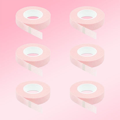 6 Rolls Micropore Eyelash Tape Pink Eyelash Tape VEYELASH® 