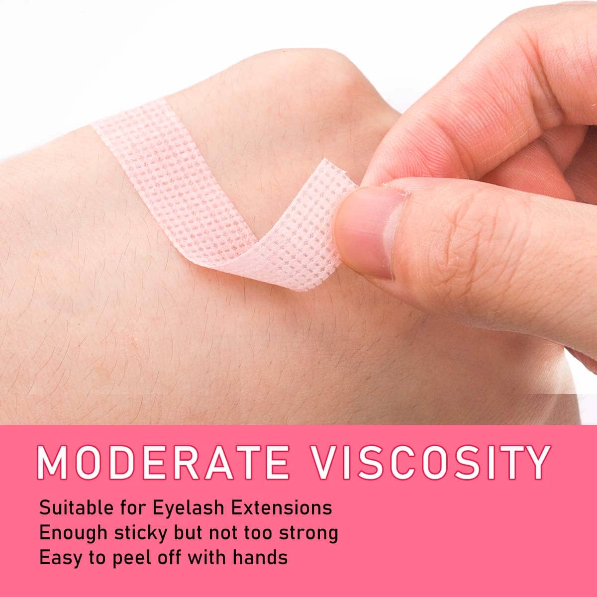 6 Rolls Micropore Eyelash Tape Pink Eyelash Tape VEYELASH® 