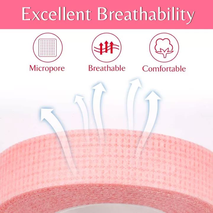 6 Rolls Micropore Eyelash Tape Pink Eyelash Tape VEYELASH® 