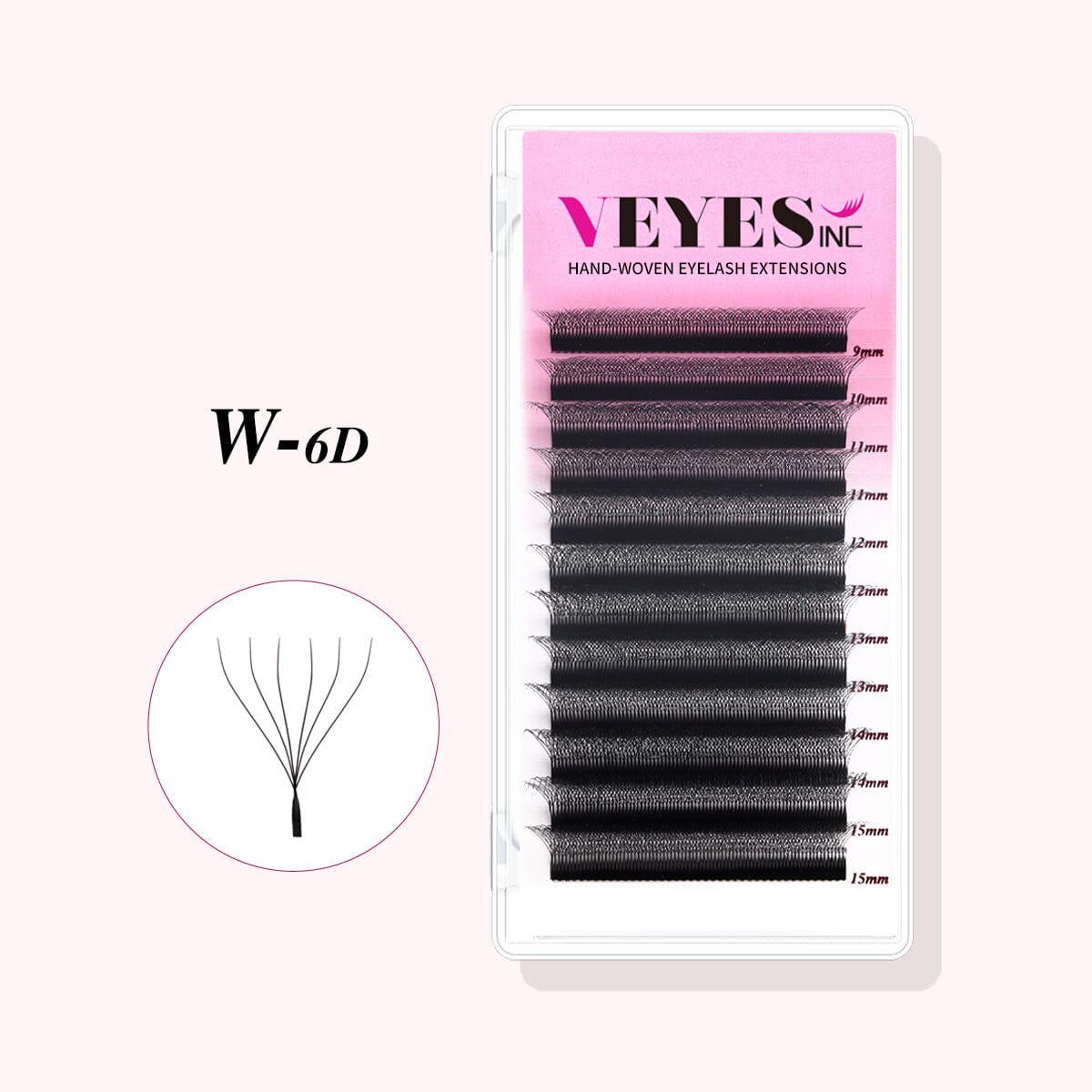 6D W Lash Extensions Individual eyelashes VEYELASH 