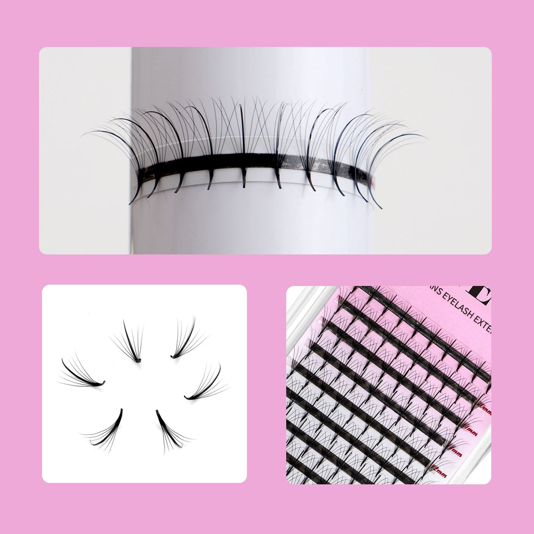 7D Spike Fan Lashes CA95131 Premade volume fans VEYELASH 