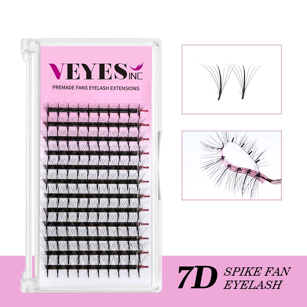 7D Spike Fan Lashes CA95131 Premade volume fans VEYELASH 