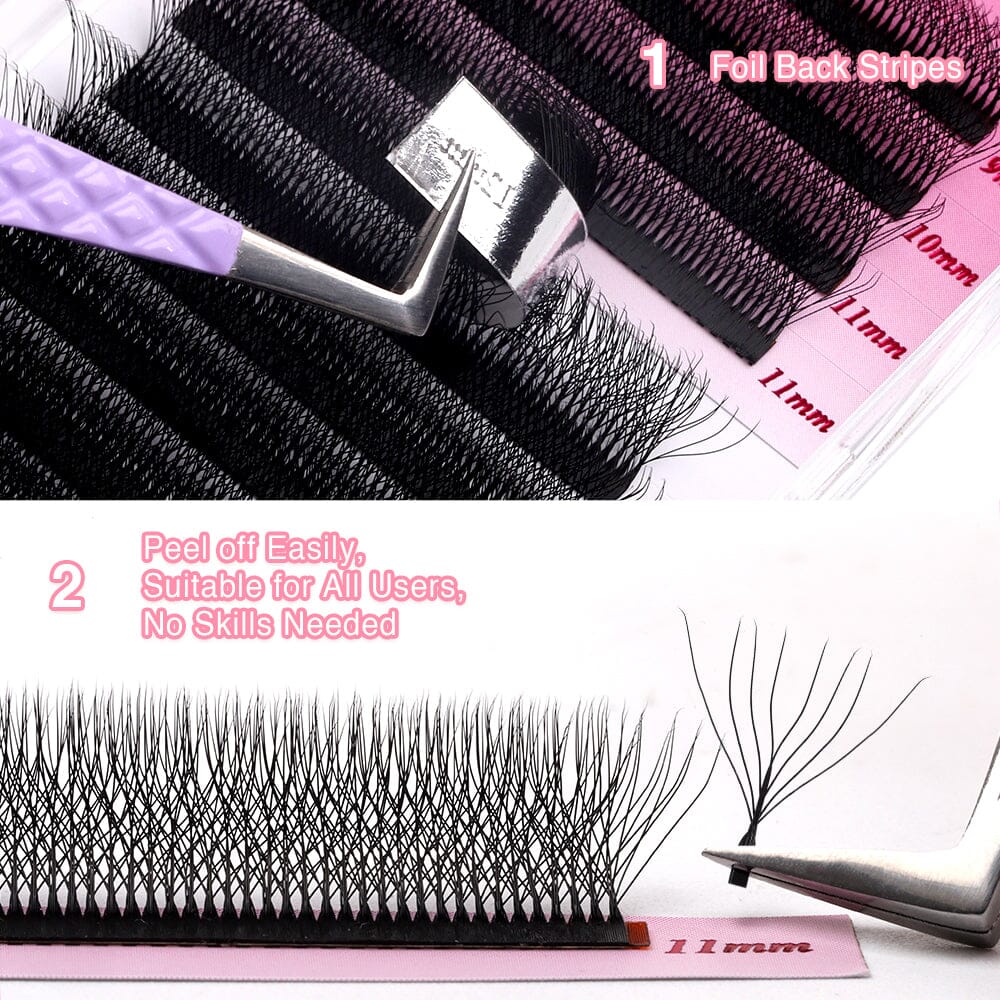 8D W Lash Extensions Individual eyelashes VEYELASH 