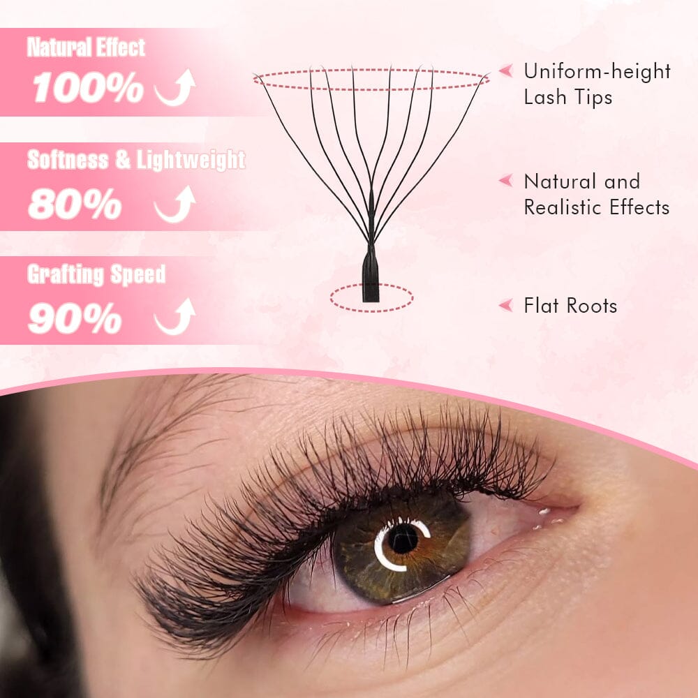 8D W Lash Extensions Individual eyelashes VEYELASH 