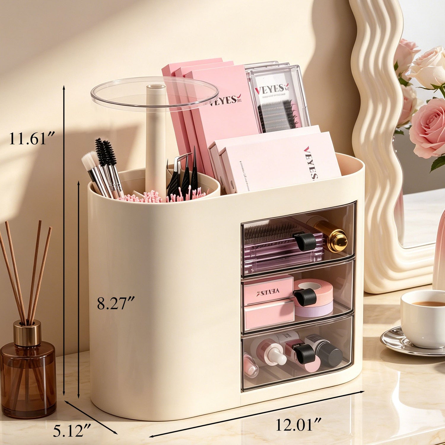 Adjustable Height Storage Box VEYELASH® 