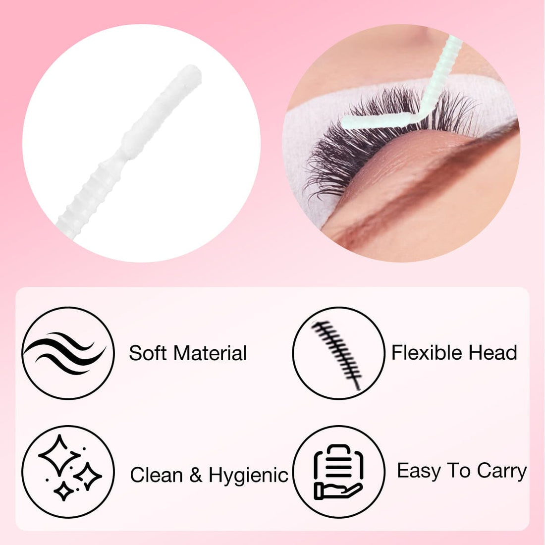 Adjustable Spiral Disposable Micro Wands VEYELASH® 