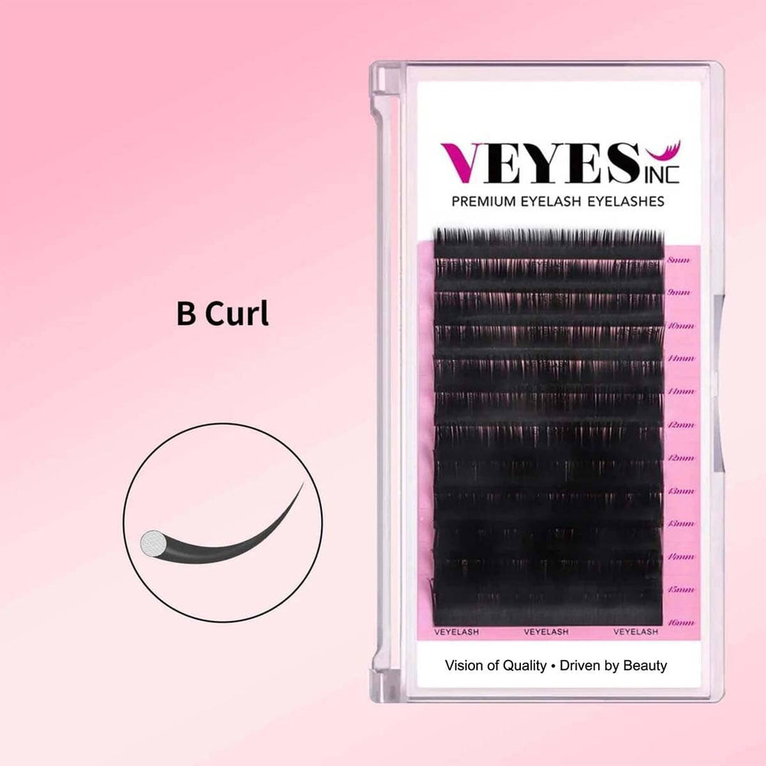B Curl Lash Extensions Individual eyelashes VEYELASH 
