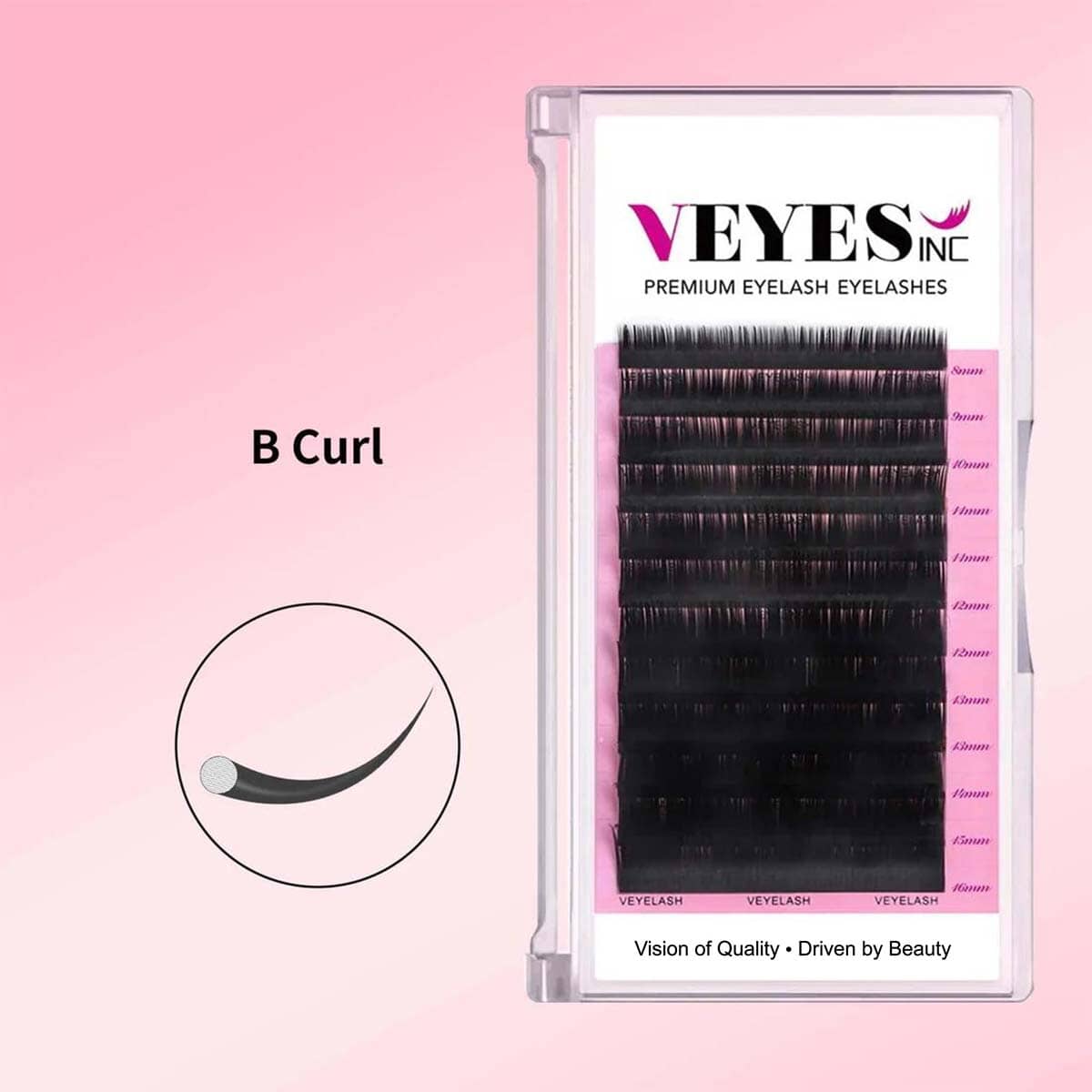 B Curl Lash Extensions Individual eyelashes VEYELASH 