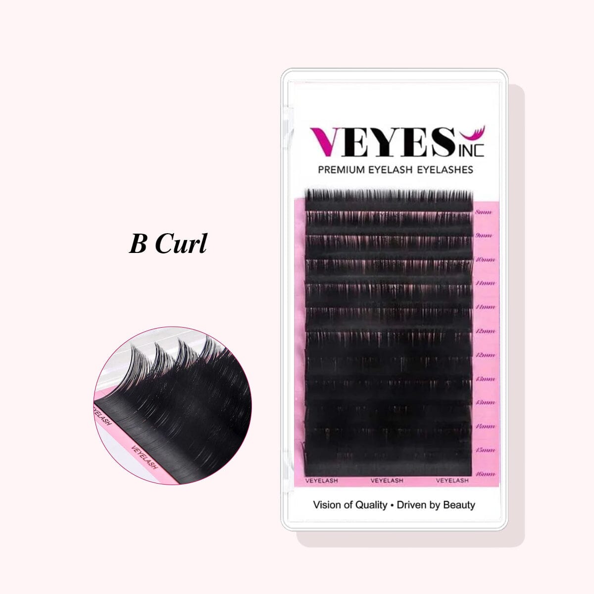 B Curl Lash Extensions Individual eyelashes VEYELASH 