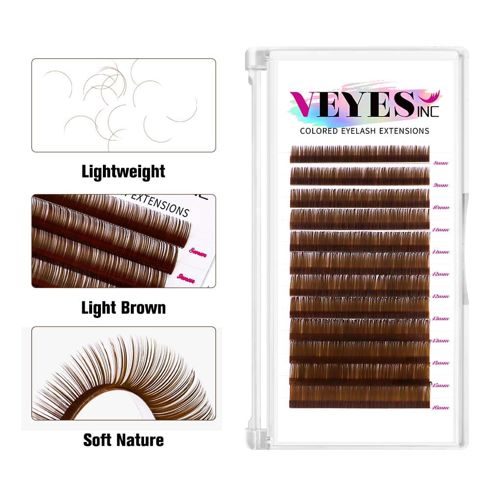 Brown Color Lash 0.03/0.05mm CA95131 VEYELASH® 