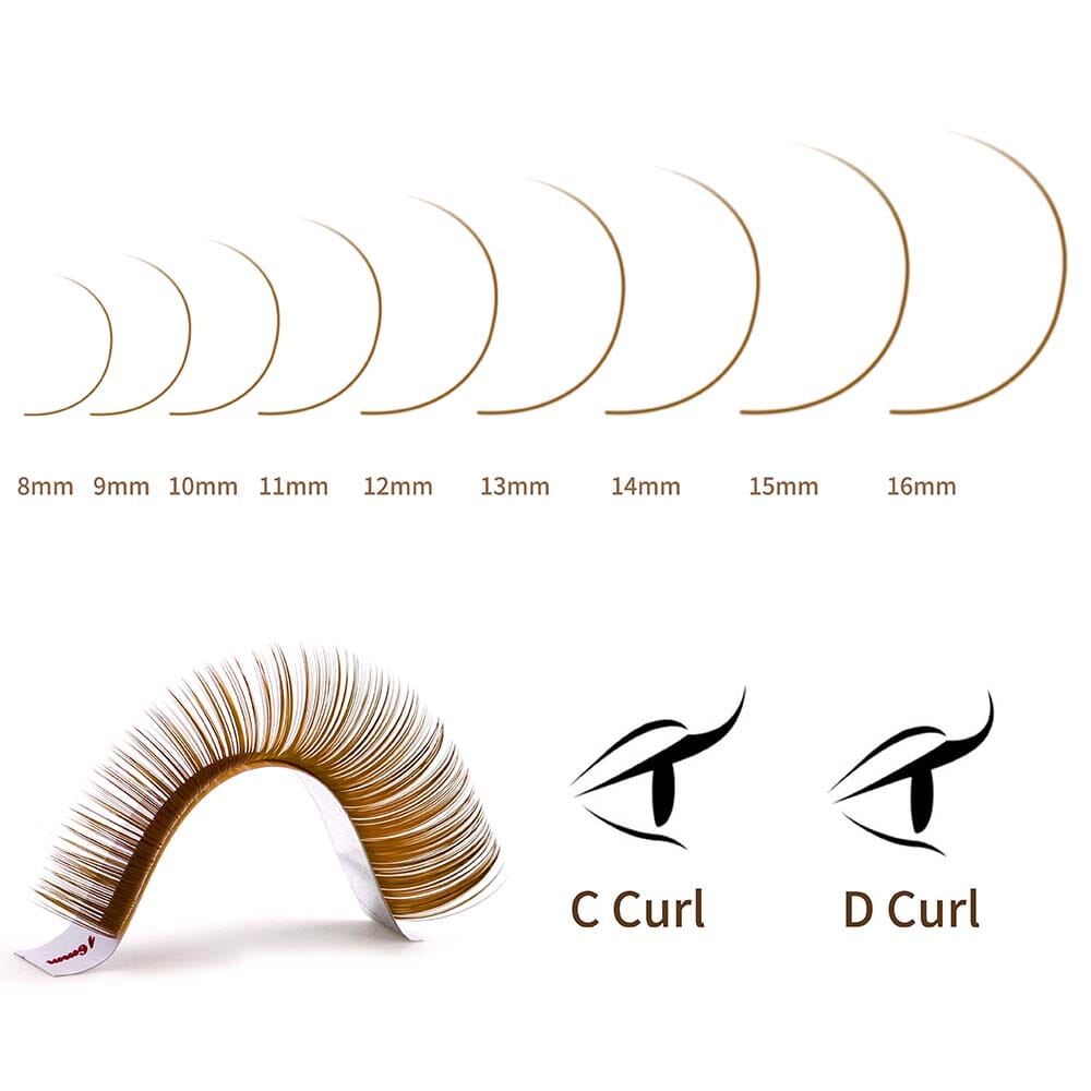 Brown Color Lash 0.03/0.05mm CA95131 VEYELASH® 