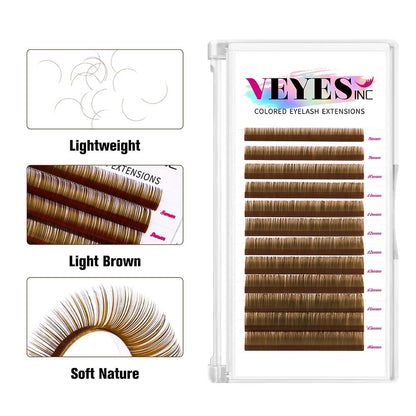 Brown Color Lash 0.03/0.05mm CA95131 VEYELASH® 