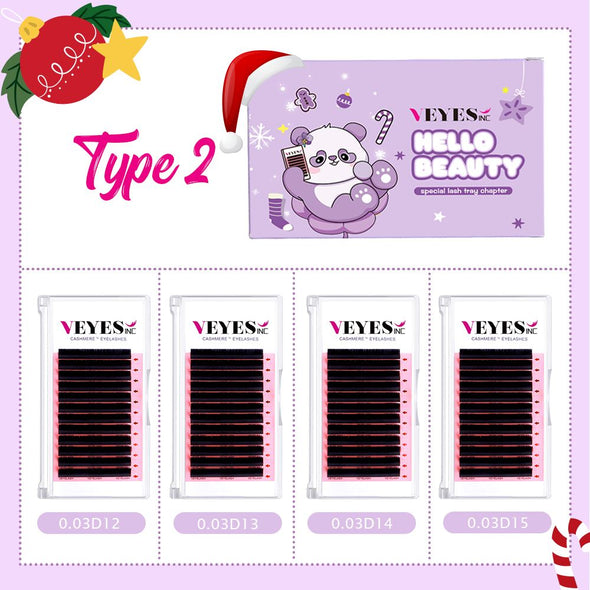 Cashmere™ Christmas Kit Individual eyelashes VEYELASH type 2 