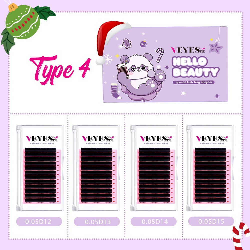 Cashmere™ Christmas Kit Individual eyelashes VEYELASH type 4 