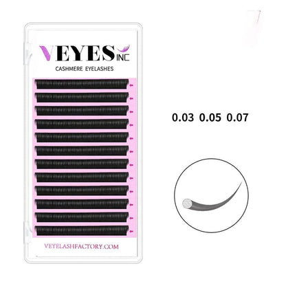 Cashmere Fauxmink Lashes 0.30/0.05/0.07 Individual eyelashes VEYELASH® 