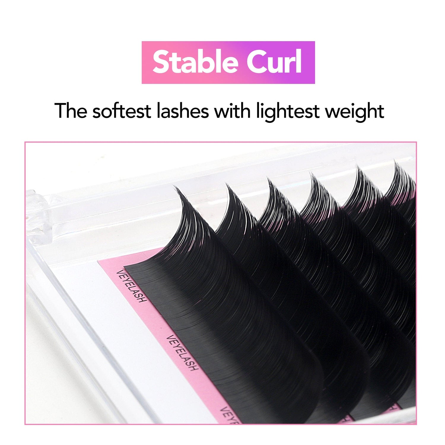 Cashmere Lashes - J &amp; B Curl CA95131 Individual eyelashes VEYELASH® 