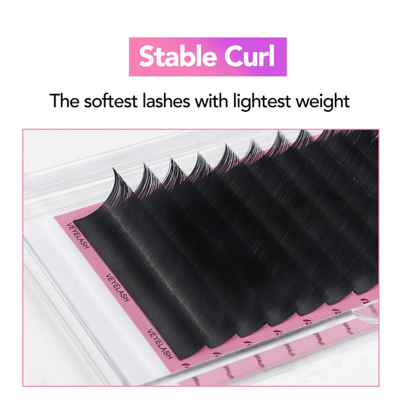 Cashmere Lashes - J & B Curl Individual eyelashes VEYELASH® 