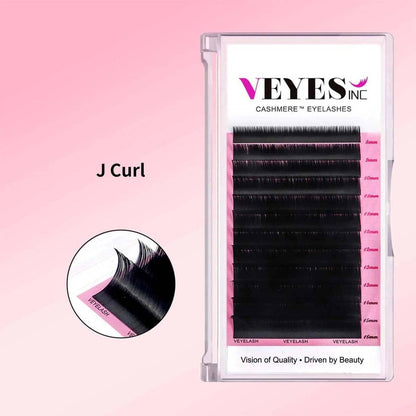 Cashmere Lashes - J &amp; B Curl Individual eyelashes VEYELASH® 