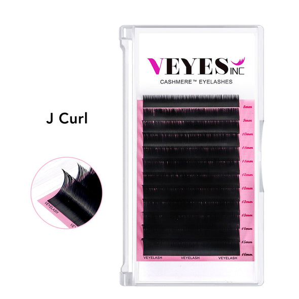 Cashmere Lashes - J & B Curl Individual eyelashes VEYELASH® J 0.03 8-16MM MIX