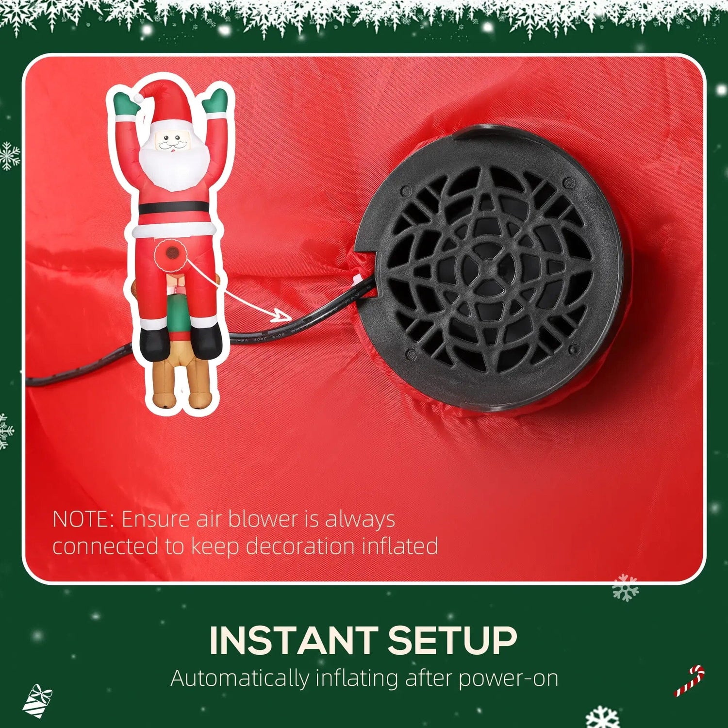 Christmas Blow Up Decoration VEYELASH 