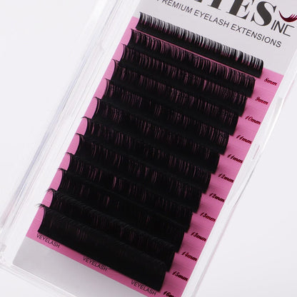 Classic Lash Extensions 0.10mm CA95131 Individual eyelashes VEYELASH C 8-16 