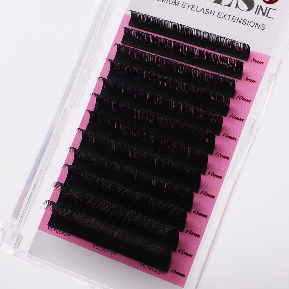 Classic Lash Extensions 0.10mm CA95131 Individual eyelashes VEYELASH D 8-16 