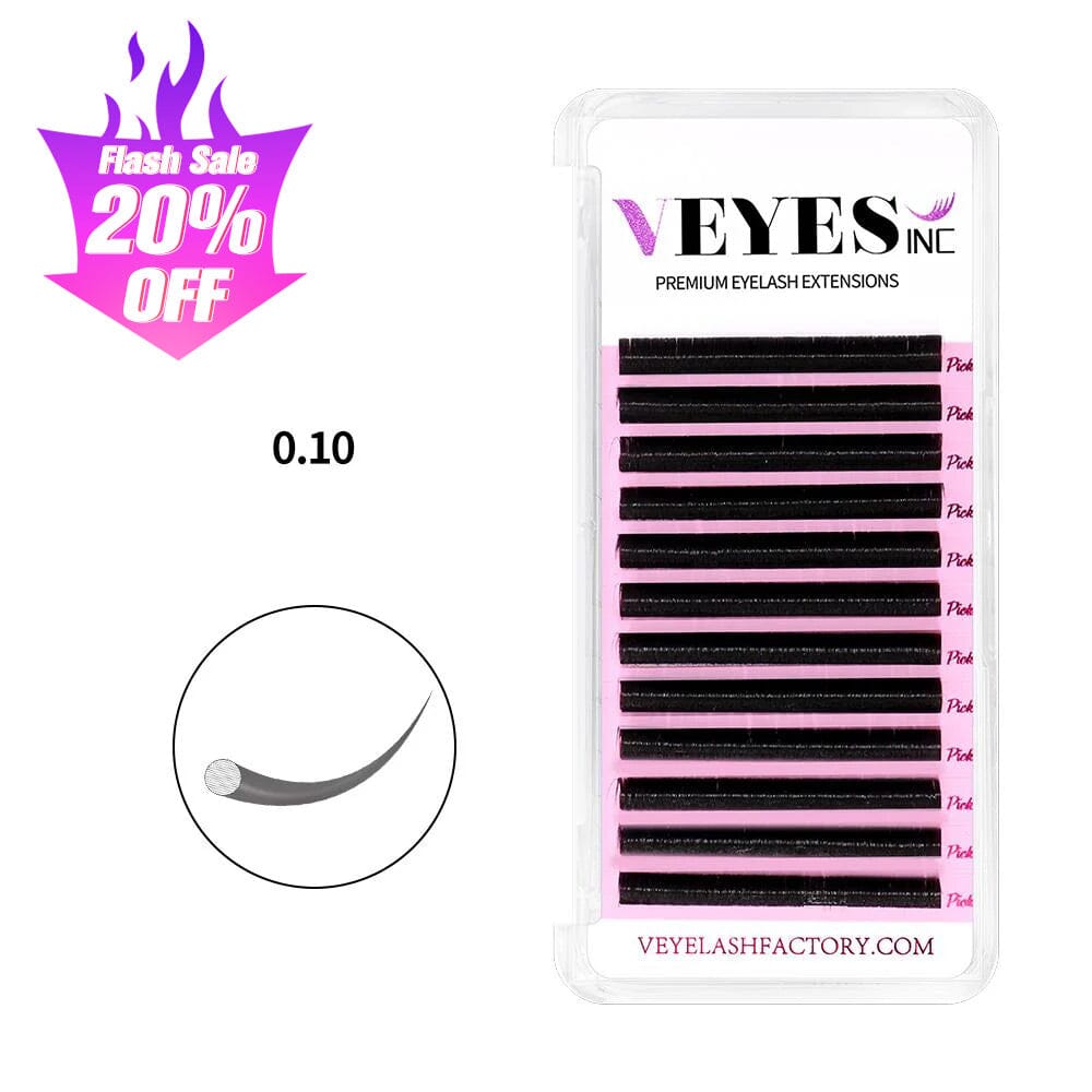 Classic Lash Extensions 0.10mm Individual eyelashes VEYELASH 