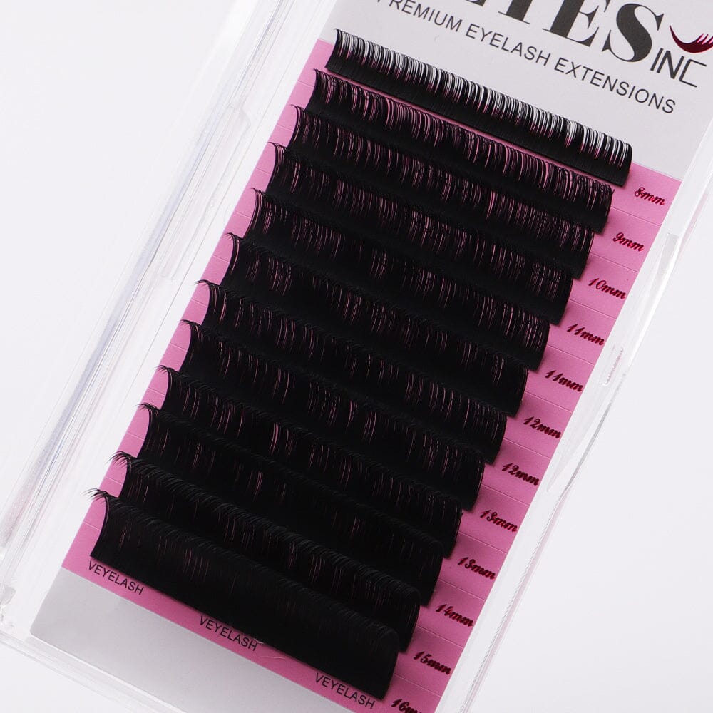 Classic Lash Extensions 0.10mm Individual eyelashes VEYELASH C 8-16 MIX 