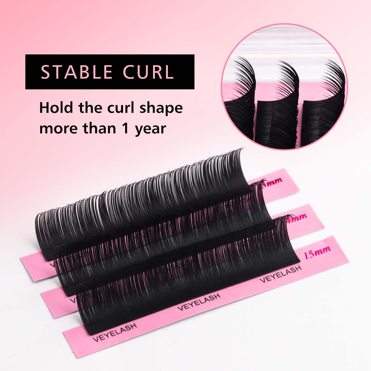 Classic Lash Extensions 0.15mm Individual eyelashes VEYELASH 
