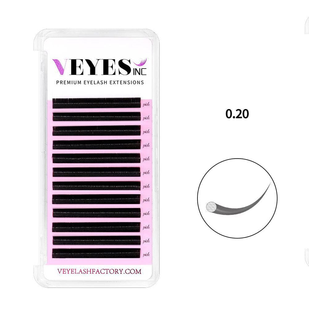 Classic Lash Extensions 0.20mm CA95131 Individual eyelashes VEYELASH 