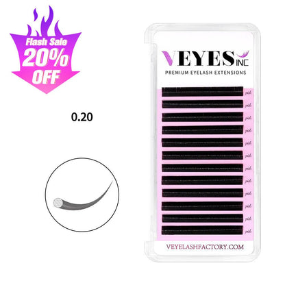 Classic Lash Extensions 0.20mm Individual eyelashes VEYELASH 