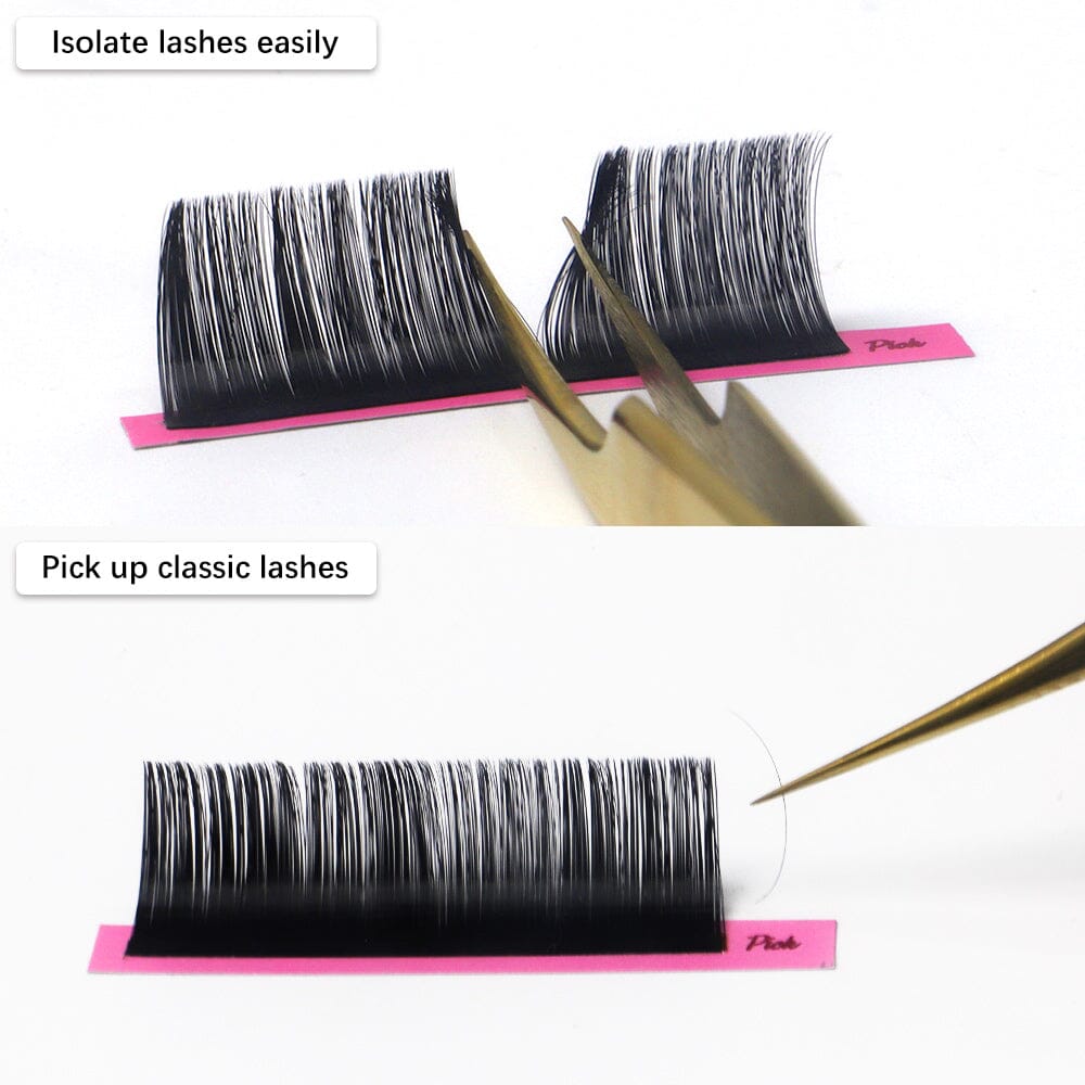 Classic Straight Gold Tweezer Tweezers VEYELASH 