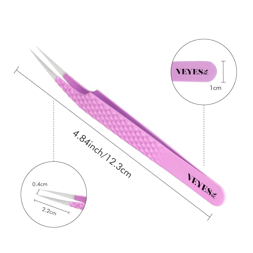 Classic Straight purple Tweezer Tweezers VEYELASH 